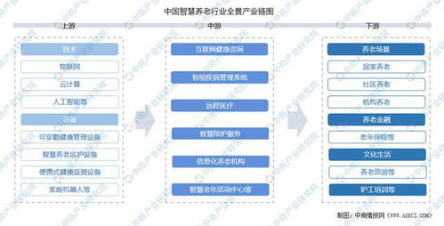 2022年中国智慧养老产业链全景图上中下游市场及企业剖析